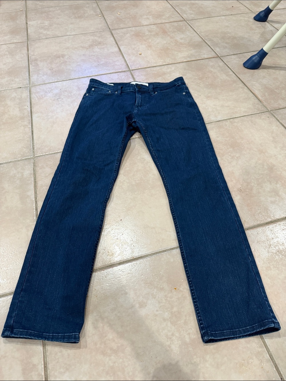 Calvin Klein W30 L30 Classic Men's Dark Blue Straight-Leg Jeans @@@